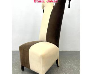 Lot 579 Decorative Jester Tall Back Lounge Chair. Joker.