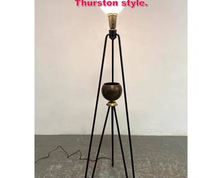 Lot 563 Hairpin Tripod Floor Lamp Gerald Thurston style. 