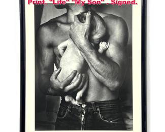 Lot 83 JAN SAUDEK Vintage Silver Gelatin Print. Life My Son . Signed.