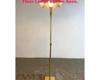 Lot 520 Chapman Adjustable Height Brass Floor Lamp. Square base. 