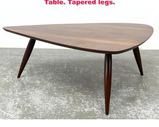 Lot 489 Jens Risom. Style Guitar Pick Coffee Table. Tapered legs. 