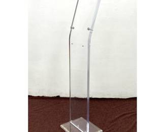 Lot 242 Lucite Display Menu Stand.