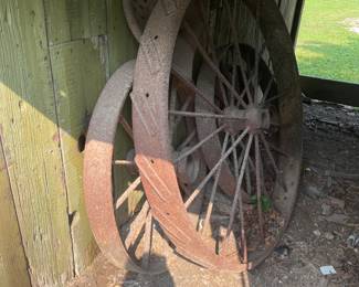 Large wagon wheels