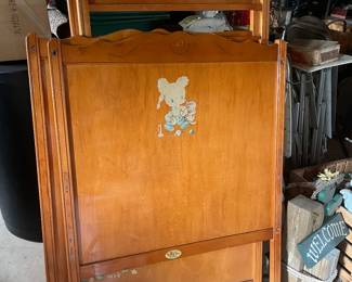 Vintage crib *not intended for use with infant, as it may not be sleep safe worthy *