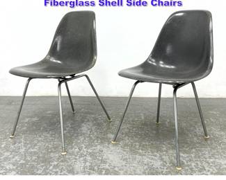 Lot 829 Pair of Eames Herman Miller Fiberglass Shell Side Chairs 