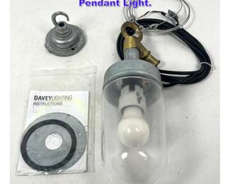 Lot 636 DAVEY LIghting Hanging Pendant Light. 