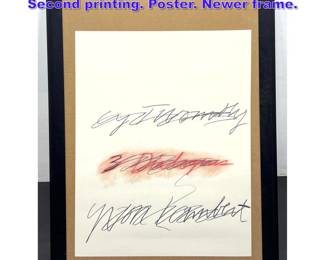 Lot 1154 Cy Twombly for Yvon Lambert. Second printing. Poster. Newer frame.