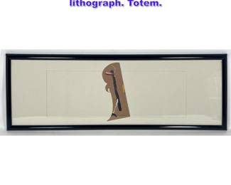 Lot 1152 Richard Tuttle offset lithograph. Totem.
