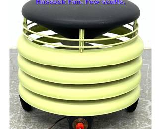 Lot 779 Kisco Company inc Stool Floor Hassock Fan. Few scuffs.