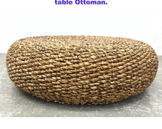 Lot 910 Large Oversized Rattan Coffee table Ottoman. 