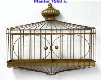 Lot 1066 Frederic Weinberg Birdcage Wall Planter 1960 s. 