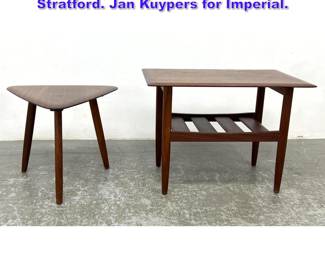 Lot 791 2pcs Modernist Tables. Imperial Stratford. Jan Kuypers for Imperial. 