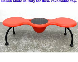 Lot 992 Vintage PS Eva Peter Moritz Storage Bench Made in Italy for Ikea. reversable top. 