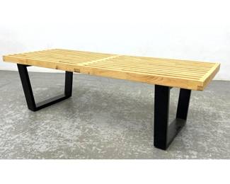 Lot 935 George Nelson style Slat Bench