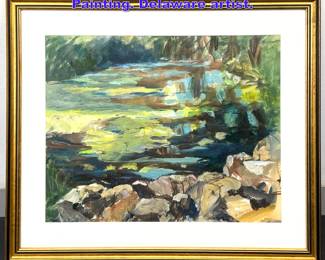 Lot 1175 Margaret L. Bailey Oil on Paper Painting. Delaware artist.