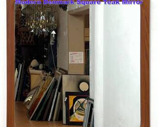 Lot 605 Aksel Kjersgaard Odder Danish Modern Denmark Square Teak Mirror