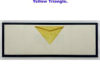 Lot 1153 Richard Tuttle offset lithograph. Yellow Triangle.