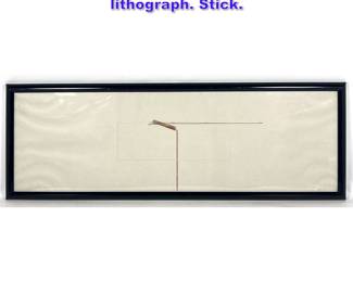 Lot 1151 Richard Tuttle offset lithograph. Stick.