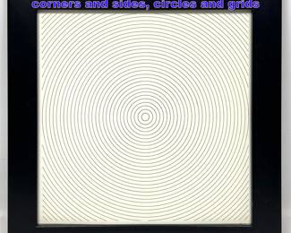 Lot 854 Sol Lewit lithograph from Arcs from corners and sides, circles and grids
