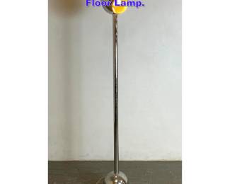 Lot 774 Mid Century Modern Chrome Barbell Floor Lamp. 