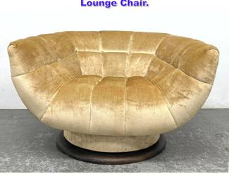 Lot 884 Adrian Pearsal Oversized Swivel Lounge Chair. 