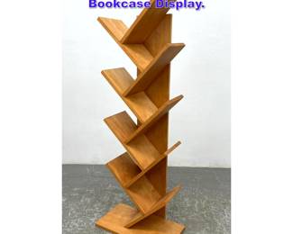 Lot 866 Hand Made Birch Abstract Bookcase Display. 