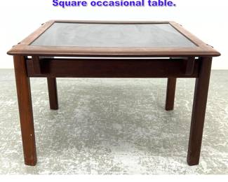 Lot 959 Brazilian Modern Teak Flip top Small Square occasional table.