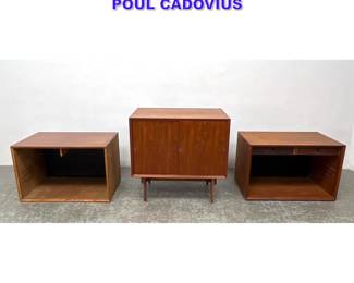 Lot 953 3pcs Cado Cabinets. POUL CADOVIUS