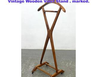 Lot 988 Ico Parisi for Fratelli Reguitti Vintage Wooden Valet Stand . marked. 