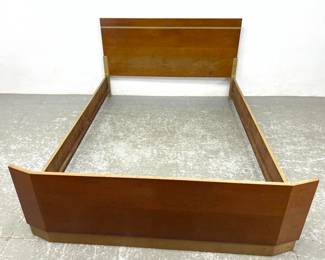 Lot 927 Vintage Art Deco Double Bed Frame. 