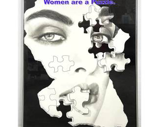 Lot 1126 Frank Gastelum signed Print. Women are a Puzzle. 