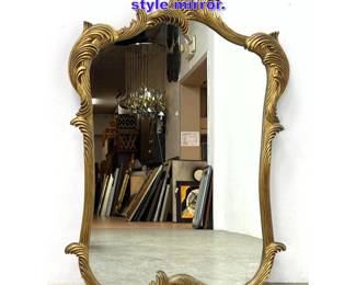 Lot 1003 Vintage Gilt Gold Italain style mirror.