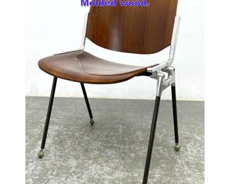 Lot 903 JGC Castelli Italy office chair. Molded wood.
