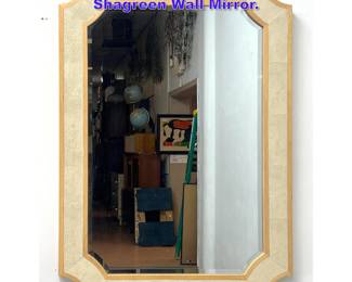 Lot 1006 Decorator Wood and Faux Shagreen Wall Mirror.