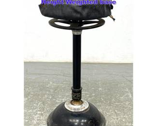 Lot 1022 Art Deco Medical Stool Adjustable Height Weighted base