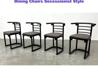 Lot 828 Set 4 Josef Hoffmann Fledermaus Dining Chairs Secessionist Style