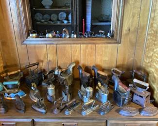 Sad iron collection; over 75 