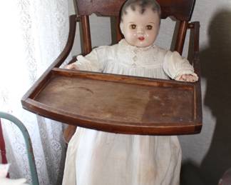 Primitive high chair