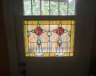 Lovely stained glass ( 1 of 6 assorted stained glass panels in sale)