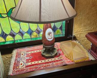 Victorian portrait lamp