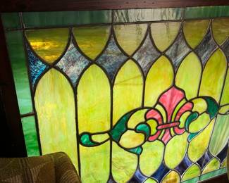 Stained glass panel