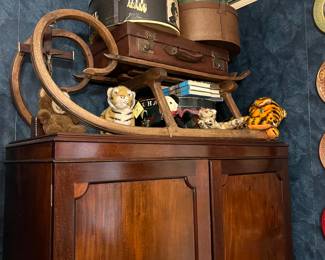 Unusual antique wood sleigh