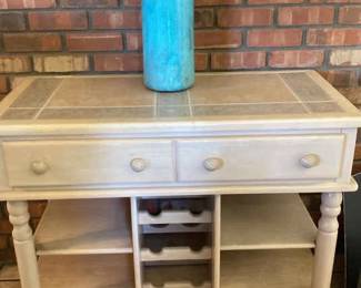 Kitchen Cart And Fabulous Vase
