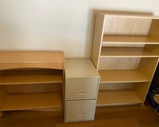 Two Book Cases And A File Cabinet