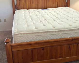 Wood King Bed