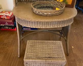 Wicker Vanity