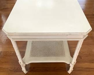 Faux Bamboo/Hollywood Regency Style Side/End Table