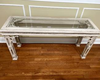 Glass Top Console