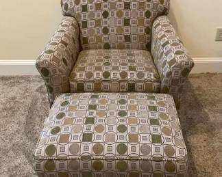 Basset Chair And Ottoman 