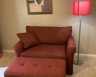 Red Lazy Boy Pullout